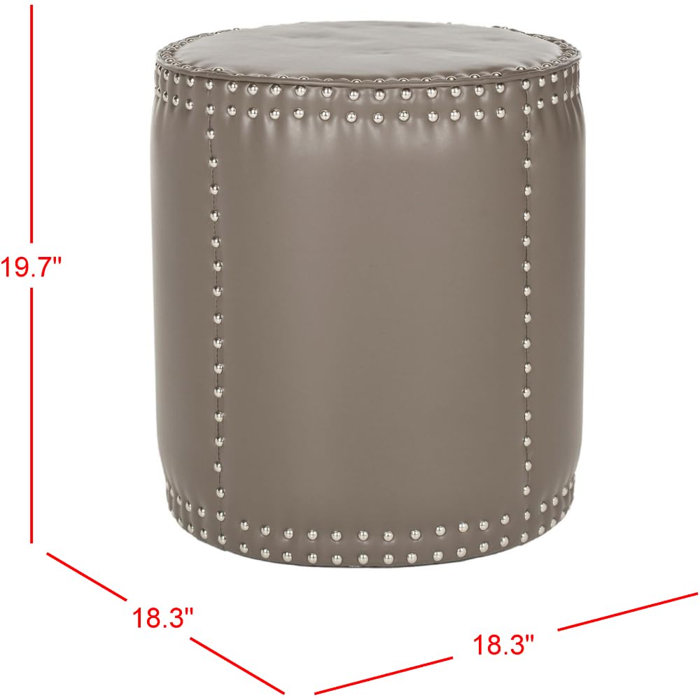 Amazon.com: Safavieh Mercer Collection Paula Ottoman, Clay : Home